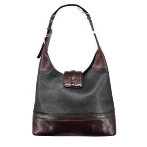 Brighton Pebbled Leather Shoulder Handbag Heart Accent Detail